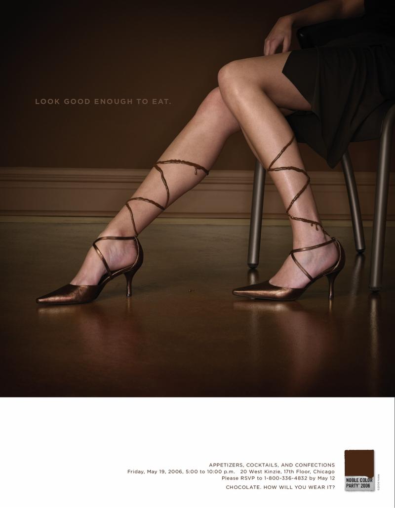 The Color Party — chocolate shoes poster