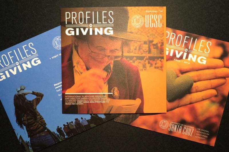 Profiles in Giving — donor profile spread